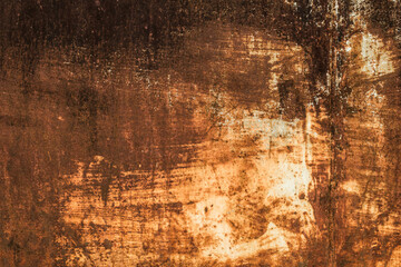 Close-up Rust on an old sheet of metal texture. Abstract background