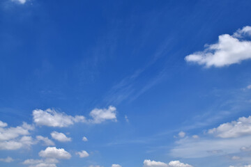 The blue sky and clouds in the daytime beautiful