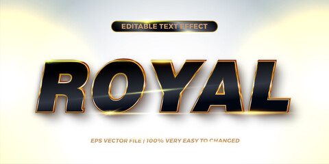 Editable text effect - Royal text style concept