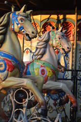 Fototapeta na wymiar Carousel in the park
