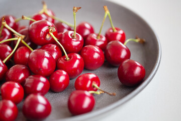 cherries on a plate