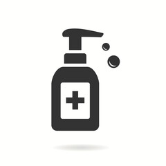 Hand sanitizer icon. Vector illustration.