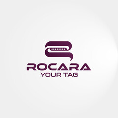 Modern and simple Letter R vector logo design template