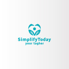 mental health, diet, self-improvement vector logo template inspiration