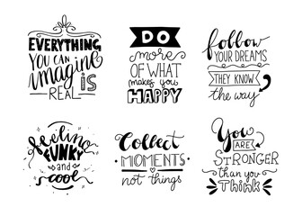 Fototapeta premium Modern handlettering. Hand drawn typography phrase design.