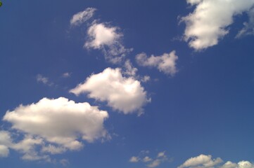 Fototapeta na wymiar Clouds and blue summer sky, 2