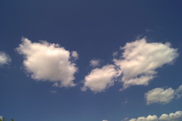 Clouds and blue summer sky, 4