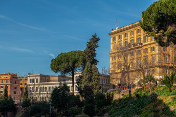 Rzymski widok, typowa sceneria w Rzymie