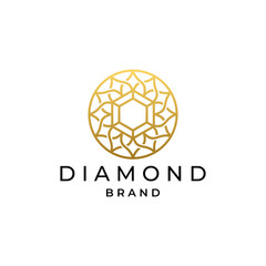 Luxury Diamond Brand Logo Template