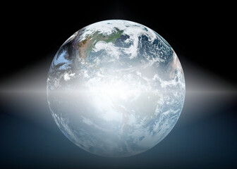 Earth from Space. Best Internet Concept of global business from concepts series. Elements of this image furnished by NASA. 3D illustration