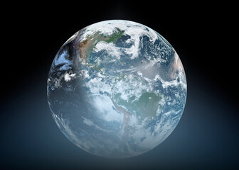 Earth from Space. Best Internet Concept of global business from concepts series. Elements of this image furnished by NASA. 3D illustration