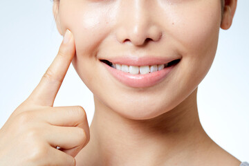 Fototapeta premium 素肌が綺麗な若い日本人女性