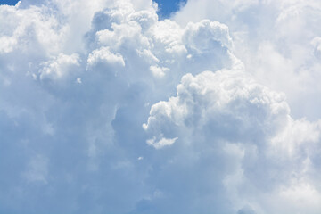 Naklejka na ściany i meble Cloud in the blue sky. 