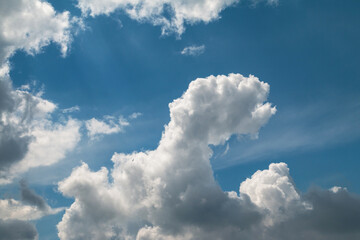 sunny sky and clouds. Zen-like and meditation wallpaper