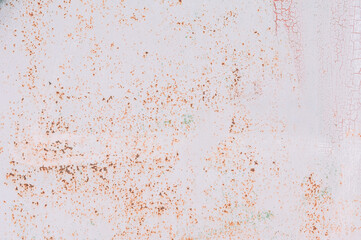 Abstract metal texture background. Old surface in rust and dirt in light color.