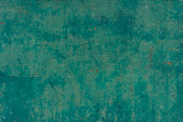 Fototapeta na wymiar Abstract metal texture background. Old surface in rust and dirt in green color.