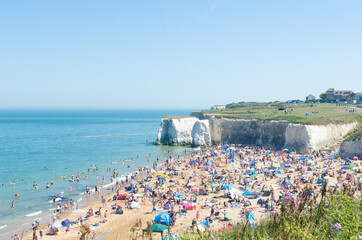 Botany Bay beach in Broadstairs on 25 June 2020 in the midst of the Coronavirus epidemic, Kent, UK