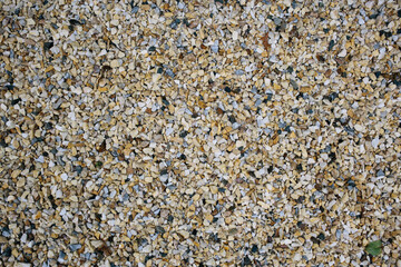 Many small colourful stones. Beach with stones. Pebble stones. 