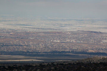 Albuquerque landscape from the mountains