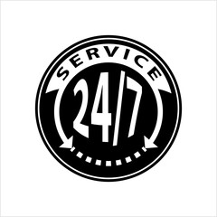 Service 24/7 Icon