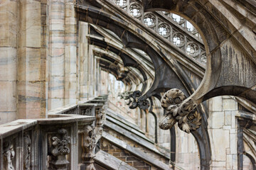 inside the Milan cathedral