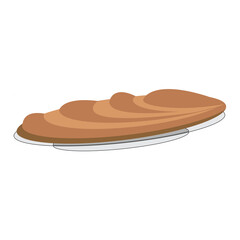 Bread Design Flat Vactor icon