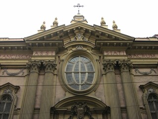 Turin, Italy, Church of San Francesco d'Assisi, Facade Detail