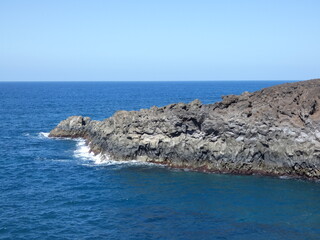 Krater und Vulkan Landschaft