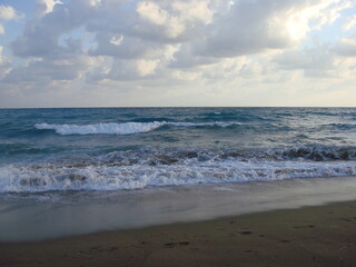 running on the waves of the sea