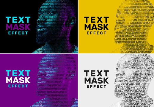 Text Mask Effect Mockup