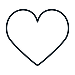 Heart icon design of love passion and romantic theme Vector illustration