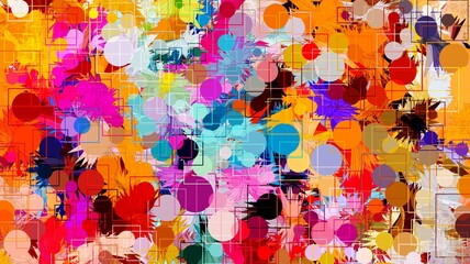 Abstract Colorful Geometrical Artwork,Abstract Graphical Art Background Texture,Modern Conceptual Art,
Synthwave Aesthetic Poster Print,3D Rendering,3D Illustration
