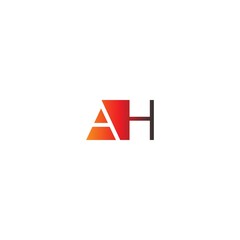 Letter AH logo combination