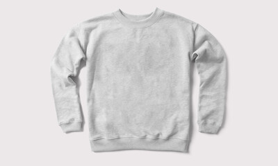 Grey sweatshirt on a white background
