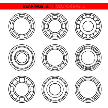 Metal bearings shapes