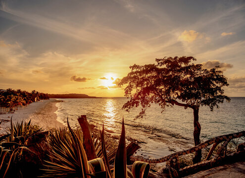 Playa Esmeralda at sunset, Holguin Province, Cuba