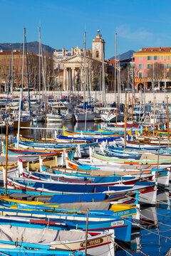Fishing Boats in Port Lympia, Nice, South of France,