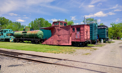 Fototapeta na wymiar Old Railway cars