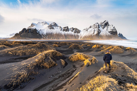 Vestrahorn beach, Hofn, East Iceland, Iceland, Europe