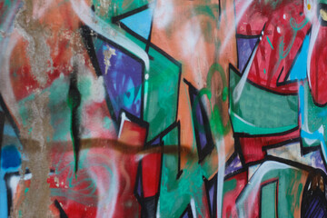 Abstract Graffiti Wall Pattern Photo | Urban Street Art Texture
