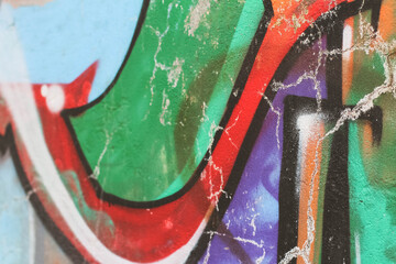 Abstract Graffiti Wall Pattern Photo | Urban Street Art Texture