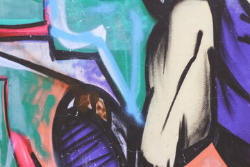 Abstract Graffiti Wall Pattern Photo | Urban Street Art Texture