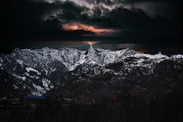 Thunderstorm on the Mountains