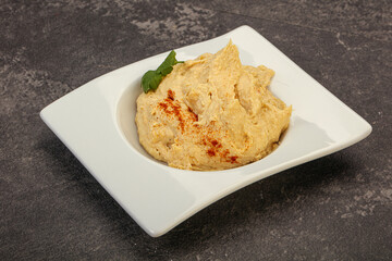 Vegan dietary cusine - humus snack