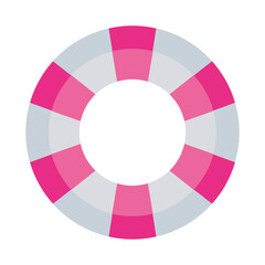 Obraz premium Pool striped float design, Summer vacation tropical relaxation outdoor nature tourism relax lifestyle and paradise theme Vector illustration