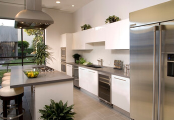 modern kitchen interior
