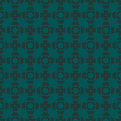 Dark pattern on an emerald seamless background.