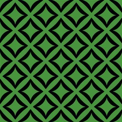 Papier Peint photo autocollant Vert Motif noir sur fond vert vectorielle continue.