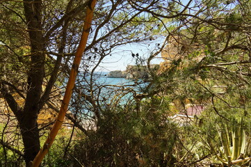 Secluded beach in the Algarve