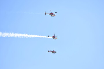 Flying high. 